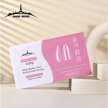 TIPS SOFT GEL ALMENDRA *500 EN CAJA 20750.4