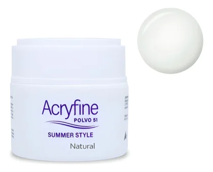 POLÍMERO ACRYFINE CONSTRUCCIÓN UÑAS ESCULPIDAS POLVO 51