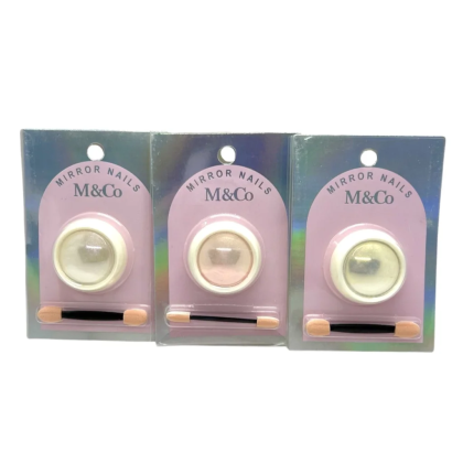 POLVO AURORA PARA UÑAS M&CO SURTIDO