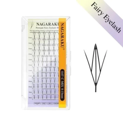 PESTAÑAS NAGARAKU HADA FAIRY EYELASH 0.07D MIX EFECTO ANIME