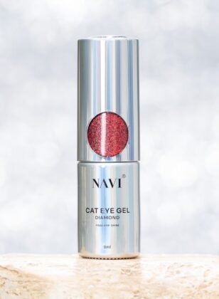 NAVI ESMALTE OJO DE GATO DIAMOND ROJO/HALO 8ML