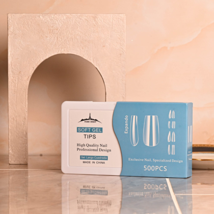 TIPS SOFT GEL CUADRADA *500 SET LARGA EN CAJA - 20753.1