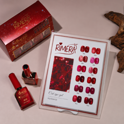 ESMALTE SEMI OJO DE GATO ROJO RIMERA QUINCE APROBADO 10ML RQ-ES04-03